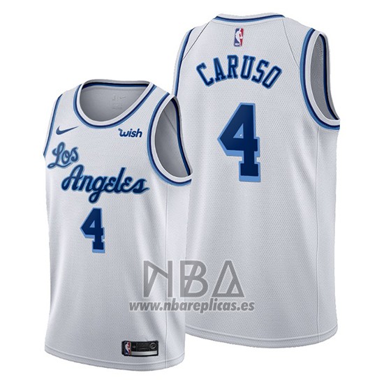 Camiseta Los Angeles Lakers Alex Caruso NO 4 Classic Edition 2019-20 Blanco